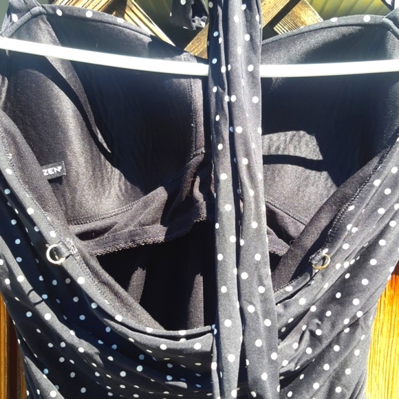 Jantzen Black polkadot Retro tankini - Picture 7 of 8